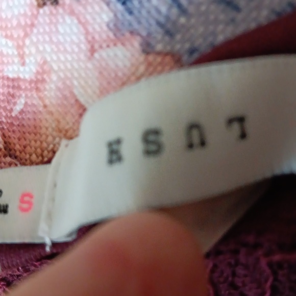 Brand New LUSH FLORAL LACE FRINGE PARTY DRESS-S - Picture 8 of 8